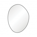 Pebble Matte Black Asymmetrical Framed Mirror, 700 x 920mm Pebble Matte Black Asymmetrical Framed Mirror, 700 x 920mm